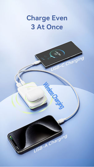 Vention FHTB0 MagSafe Power Bank 10000mAh 22.5W with USB-A Port and USB-C Port Power Delivery Black view 6