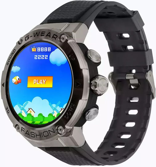 Watchmark G-Wear Smartwatch with Heart Rate Monitor (Black) view 4