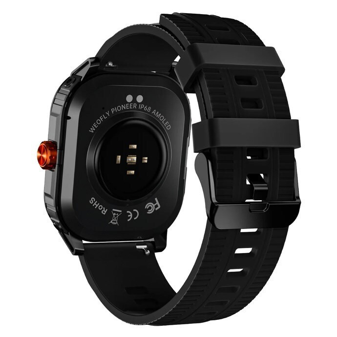 Weofly Pioneer 46mm Smartwatch with Heart Rate Monitor (Black) view 4