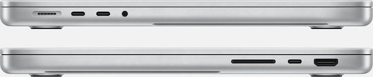 Apple MacBook Pro 14" (2021) Retina Display (M1-Pro 10-core/16GB/1TB SSD) Silver (US Keyboard) view 3