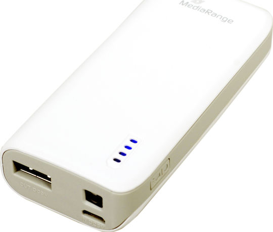 MediaRange MR751 Power Bank 5200mAh with USB-A Port White view 7