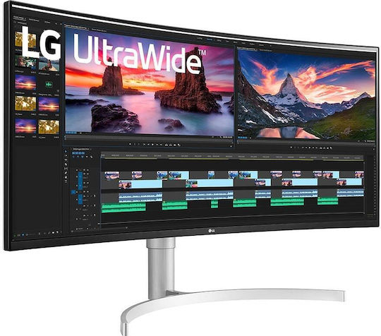 LG 38WN95CP-W Ultrawide IPS HDR Curved Monitor 38" QHD 3840x1600 144Hz with Response Time 1ms GTG view 3