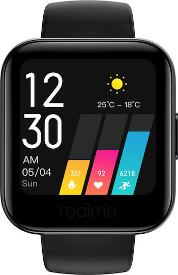 Realme Watch 36mm with Heart Rate Monitor (Black)