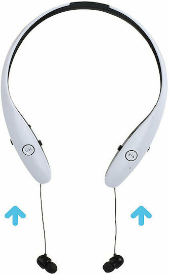 Livoo Sport TES165 In-ear Bluetooth Handsfree Earphones White view 2
