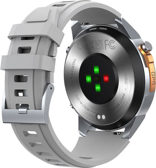 Zeblaze Stratos 2 Ultra Stainless Steel 52mm Waterproof Smartwatch with Heart Rate Monitor (Silver) view 7