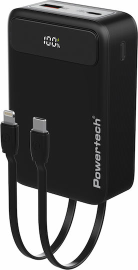 Powertech PT-1504 Power Bank 20000mAh 22.5W with USB-A Port Power Delivery / Quick Charge 4.0 Black view 1