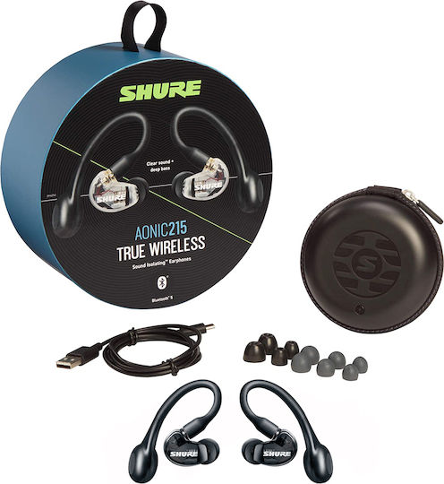 Shure Aonic 215 In-ear Bluetooth Handsfree Earphones with Charging Case Black view 2