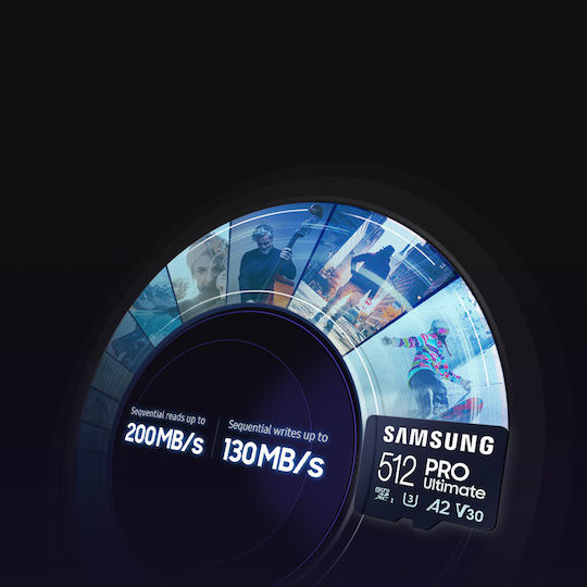 Samsung PRO Ultimate microSDXC 128GB U3 V30 A2 UHS-I 200MB/s with Adapter view 9