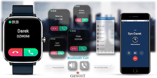 Giewont 230-4 Smartwatch with Heart Rate Monitor (Blue) view 4