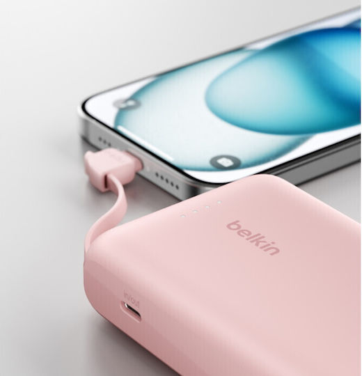 Belkin BoostCharge Power Bank 10000mAh 20W with USB-C Port Pink vue 6