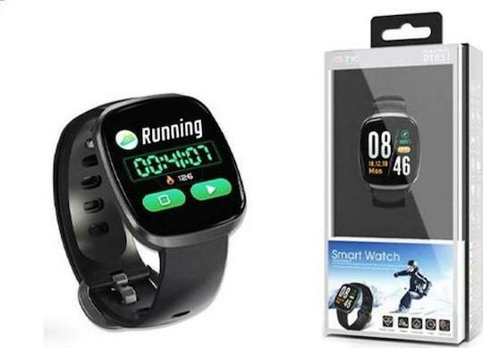 Moveteck RT831 Smartwatch with Heart Rate Monitor (Black) view 3