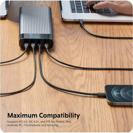 Hyper HyperJuice Power Bank 27000mAh 245W with 4 USB-C Ports Silver Ansicht 3