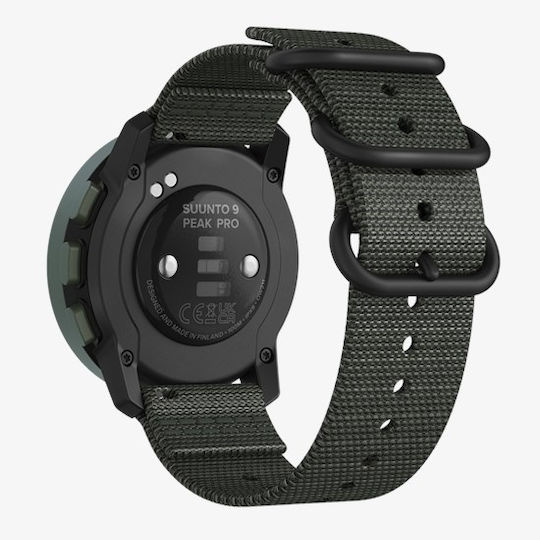 Suunto 9 Peak Pro Titanium 43mm Waterproof Smartwatch with Heart Rate Monitor (Forest Green) view 4