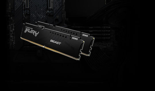 Kingston Fury Beast Black EXPO DDR5 32GB RAM with 2x16GB Modules and Speed 6000 for Desktop KF560C36BBE2K2-32 view 4