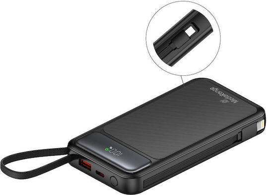 MediaRange Power Bank 10000mAh 18W with USB-A Port and USB-C Port Black