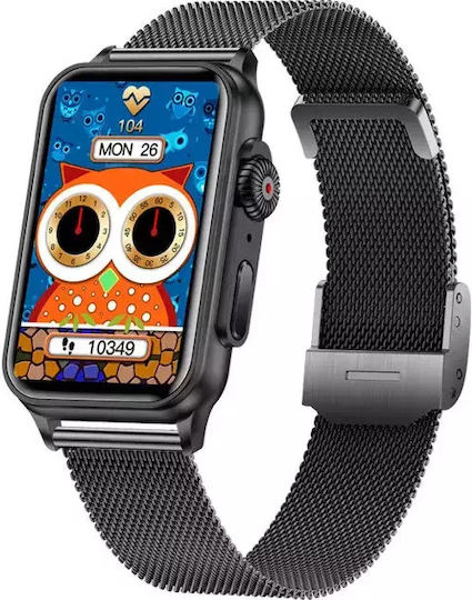 Smart Watch Nubi H23 Bluetooth Talk Pulse Calories Blood Pressure Remote Camera Pedometer Black view 1