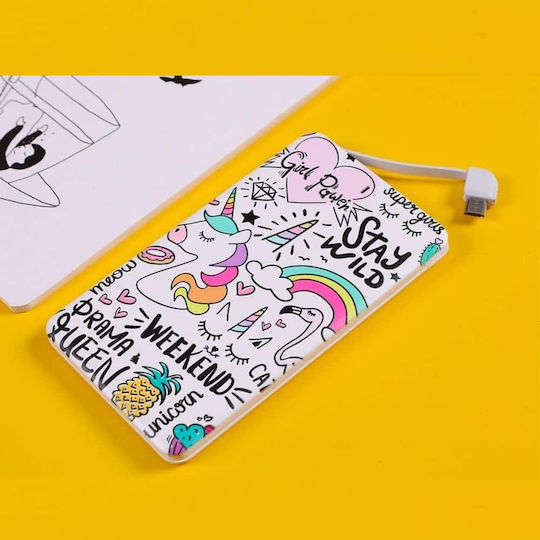 I-Total Power Bank 4000mAh with USB-A Port Unicorn view 3