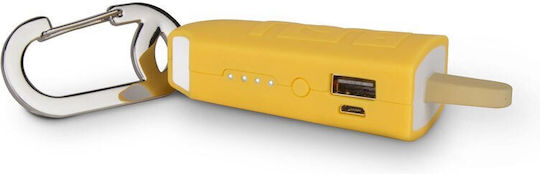 BuQu Pops Power Bank 2500mAh with USB-A Port Orange view 2