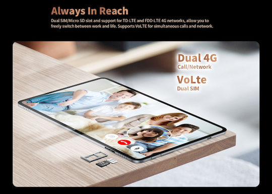 Teclast T40 Pro 4G 10.4" Tablet (8GB/128GB) Grey view 8