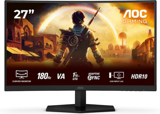 AOC C27G42E VA HDR Curved Gaming Monitor 27" FHD 1920x1080 180Hz with Response Time 1ms GTG view 4