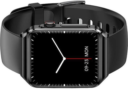 BlitzWolf BW-HL6 54mm Smartwatch with Heart Rate Monitor (Black Silicone) view 5