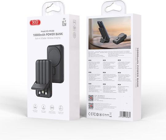 XO PR288 Power Bank 10000mAh 15W Black view 6