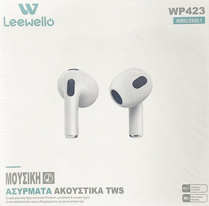 Leewello WP-423 In-ear Bluetooth Handsfree Earphones with Charging Case White view 3