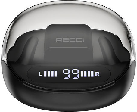 Recci Starry Sky In-ear Bluetooth Handsfree Earphones with Charging Case Black view 6