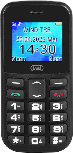 Trevi Max 20 Dual SIM Mobile with Large Buttons (English Menu) Black view 1
