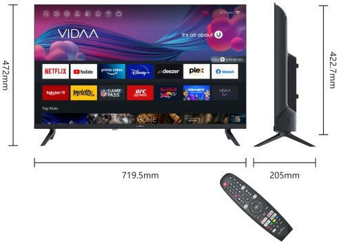 Smart Tech Smart Television 32" HD Ready LED 32HV10V1 (2023) view 4