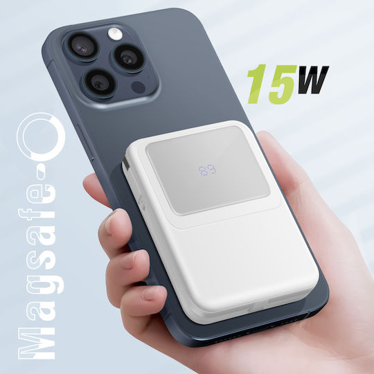 Moxie MagSafe Power Bank 10000mAh 15W White view 2