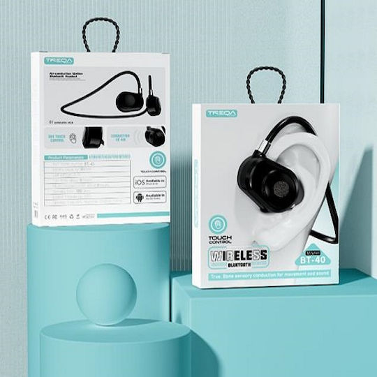 Treqa BT-40 In-ear Bluetooth Handsfree Earphone Black view 2