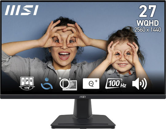 MSI Pro MP275QDE IPS HDR Monitor 27" QHD 2560x1440 with Response Time 4ms GTG