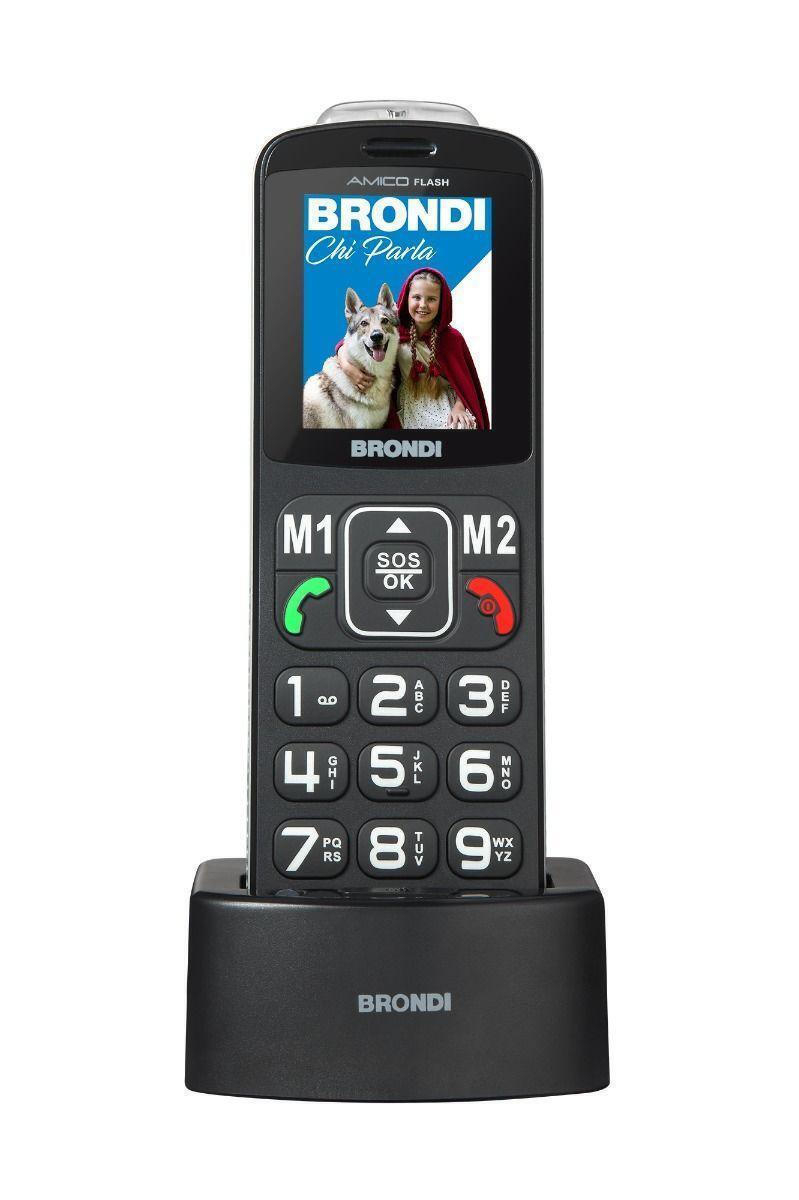 Brondi Amico Flash Dual SIM Mobile Phone with Buttons Black