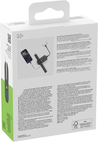Belkin BoostCharge Pro Power Bank 10000mAh 45W with USB-C Port Black view 8