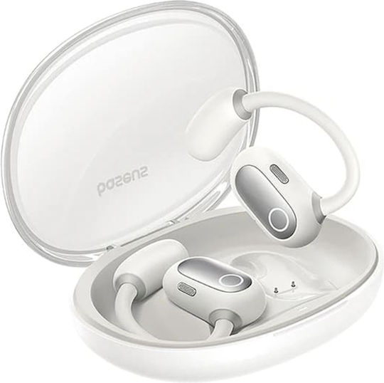 Baseus Eli Sport 1 PM20A Open Ear Bluetooth Handsfree Earphones with Sweat Resistance and Charging Case Stellar White