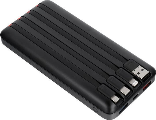 Charmast W2089 Power Bank 20000mAh 22.5W with 2 USB-A Ports Black view 2
