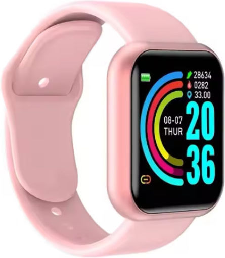 Smartwatch with Heart Rate Monitor (Pink) vue 2