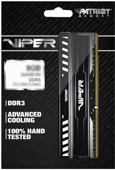 Patriot Viper DDR3 with Module 1x8GB and Speed 1600 for Desktop PV38G160C0 view 5