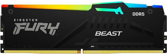 Kingston Fury Beast RGB DDR5 with Module 1x32GB and Speed 5600 for Desktop KF556C36BBEA-32 vue 2