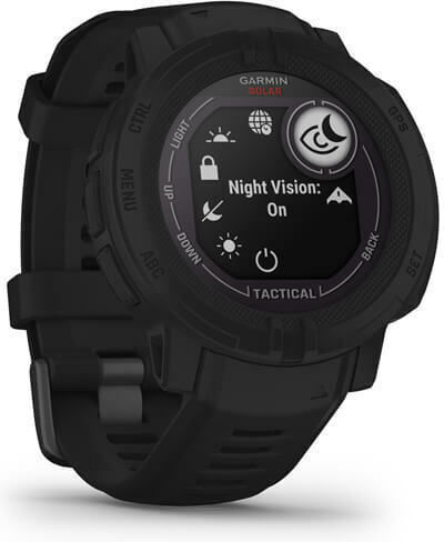 Garmin Instinct 2 Solar Tactical Edition 45mm Waterproof Smartwatch with Heart Rate Monitor (Black) view 3