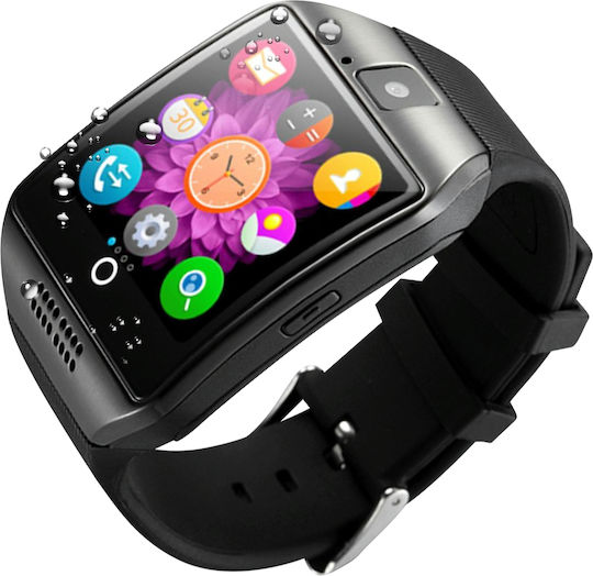 Avizar WATCH-3A Smartwatch with Heart Rate Monitor (Black)
