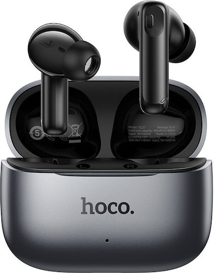 Hoco EQ27 In-ear Bluetooth Handsfree Earphones with Charging Case Black