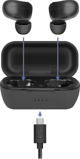 Defender Twins 638 In-ear Bluetooth Handsfree Earphones with Charging Case Black view 6