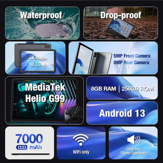 AGM Pad P1 4G 10.36" Tablet (8GB/256GB) Gray view 3