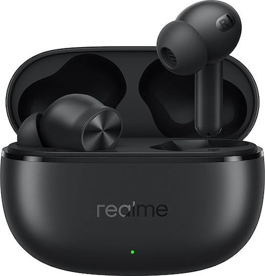 Realme Buds T200x Bluetooth Handsfree Earphones with Sweat Resistance and Charging Case Black view 1