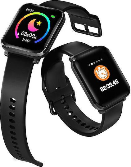 BlitzWolf BW-HL1 Waterproof Smartwatch with Heart Rate Monitor (Black) vue 4