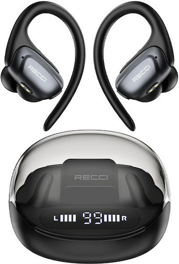 Recci Starry Sky In-ear Bluetooth Handsfree Earphones with Charging Case Black view 1