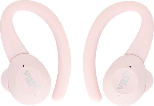 Vieta Pro Sweat Sports In-ear Bluetooth Handsfree Earphones with Sweat Resistance and Charging Case Pink