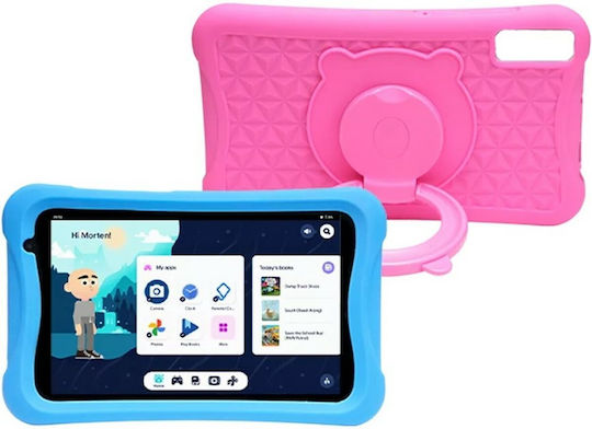 Denver TIO-80105KBLUEPINK 8" Tablet (4GB/64GB) Blue & Pink Rubber Bumper
